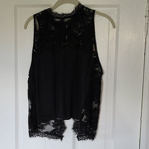 Free people black lace top